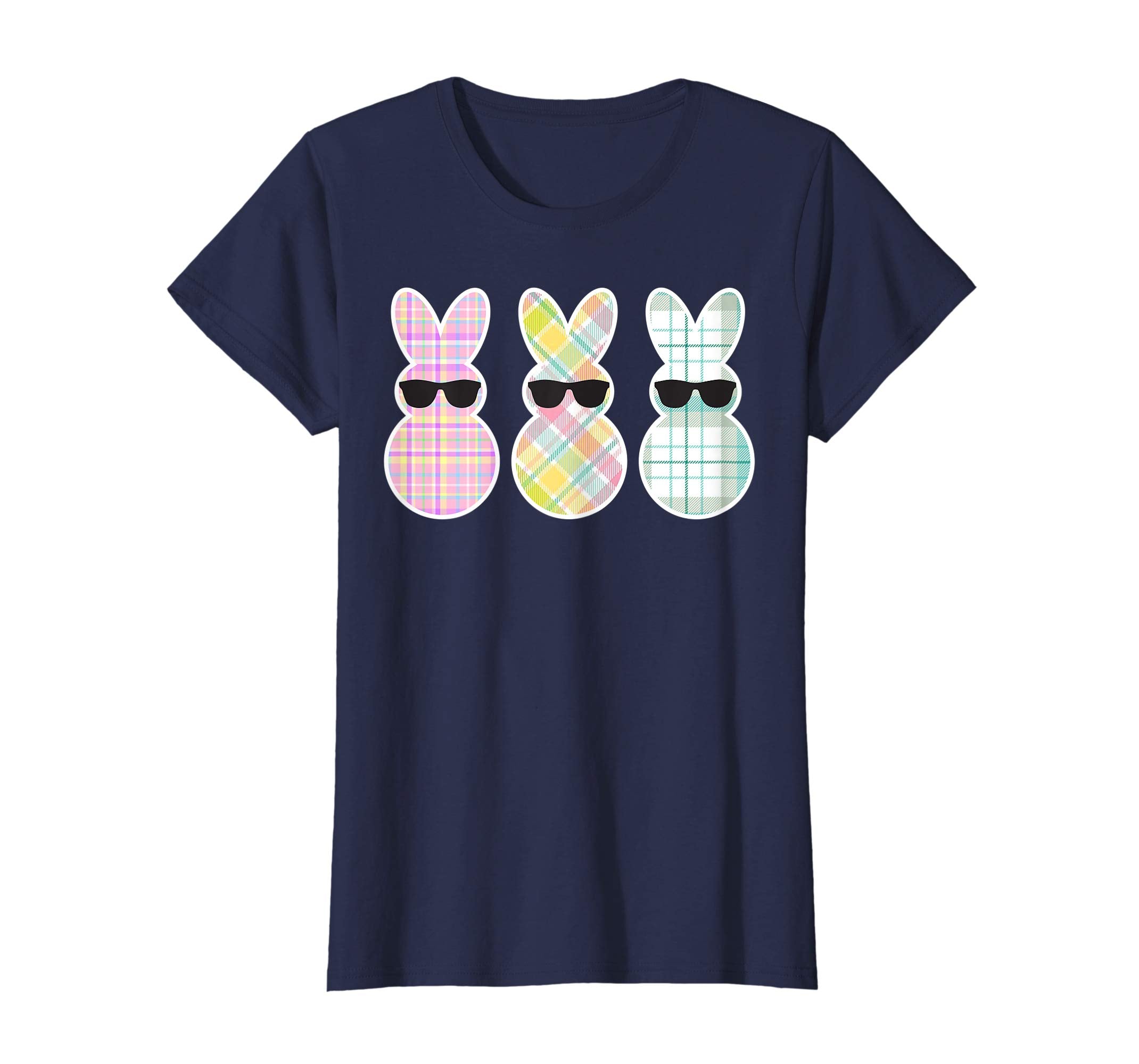 Cute Peeps- Bunny Easter Plaid T shirt -Happy Easter Gift