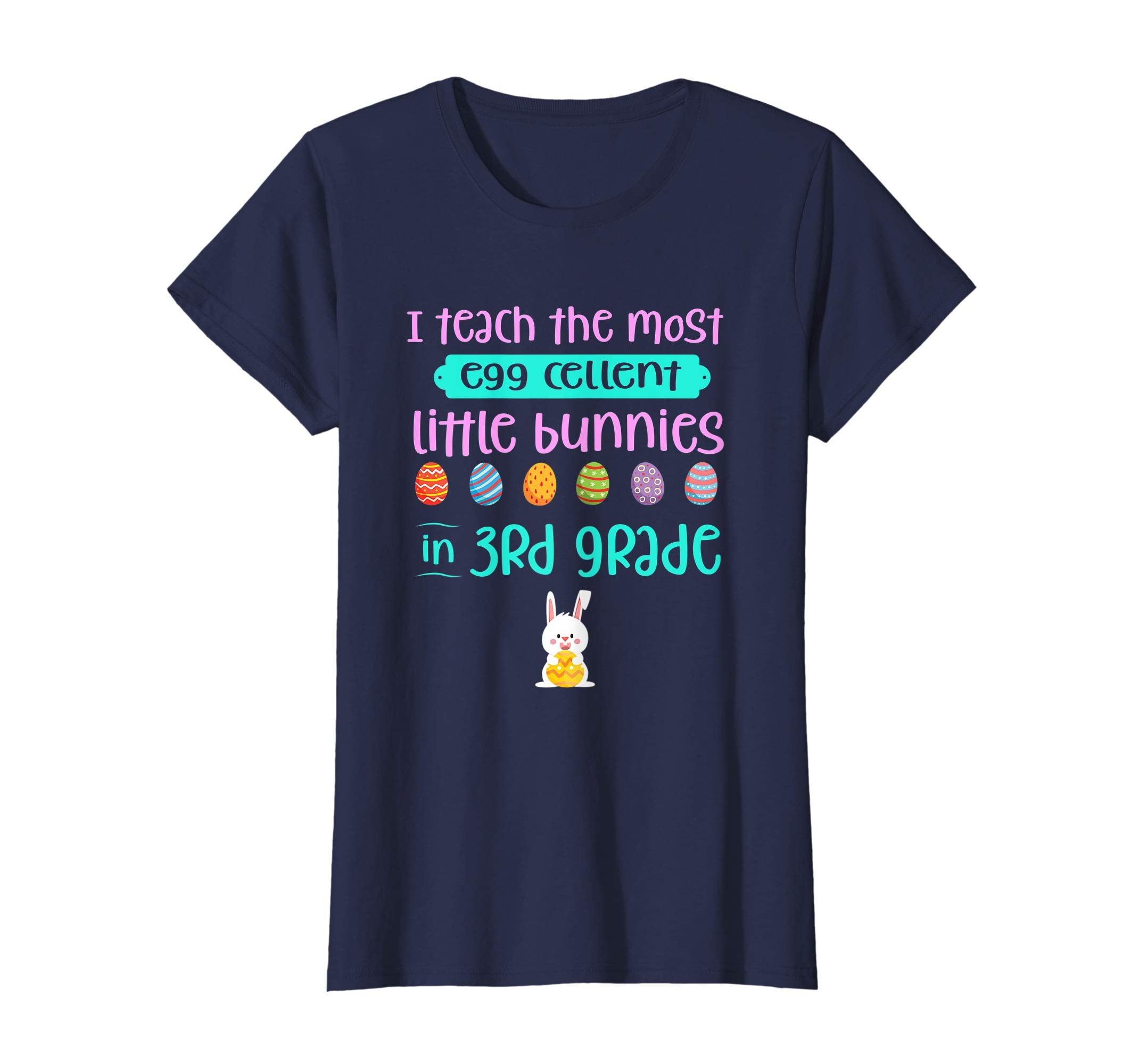 Easter Teacher Shirt 3rd Teach Egg-Cellent Bunnies