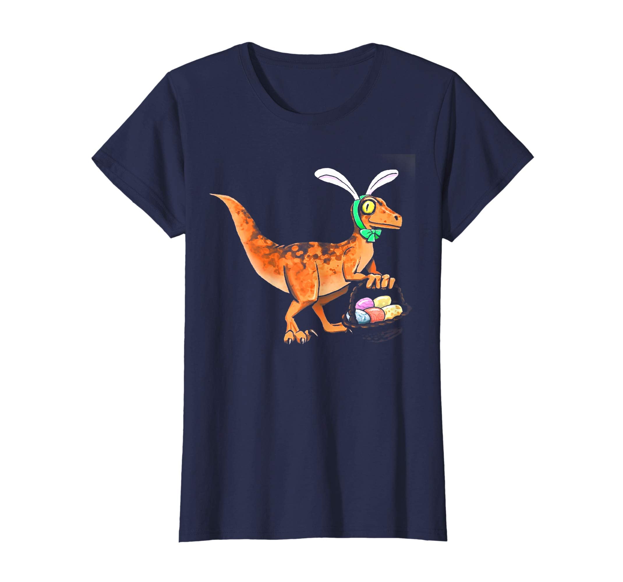 Easter Velociraptor with Bunny Ears Youth T-Shirt