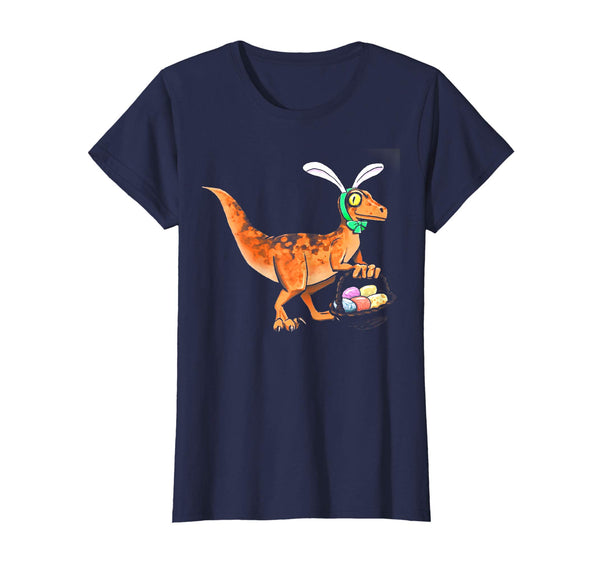 Easter Velociraptor with Bunny Ears Youth T-Shirt