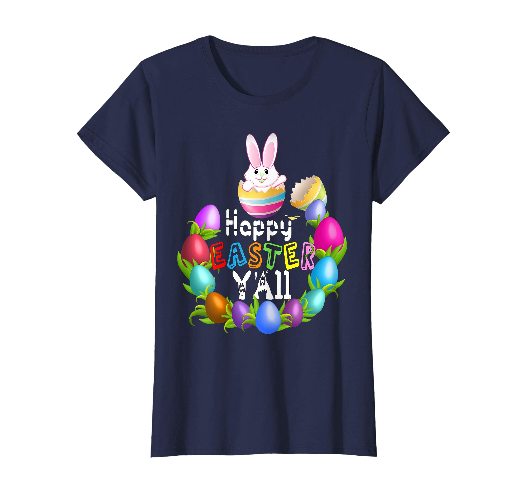 HAPPY EASTER Y'all Shirt Egg Hunt Bunny Shirt Women Men Kids