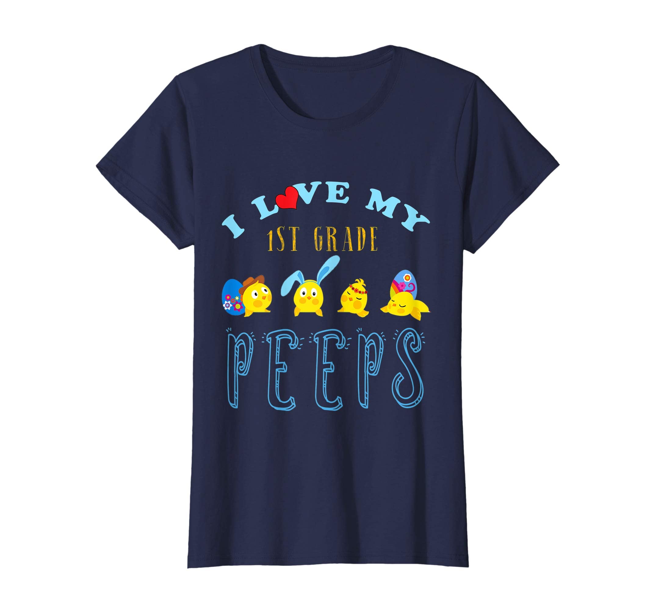 I Love my 1st Grade Peeps Easter First Grade Teacher Shirt