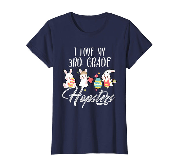 I Love My 3rd Grade Hopsters Easter Teacher T-Shirt Gifts
