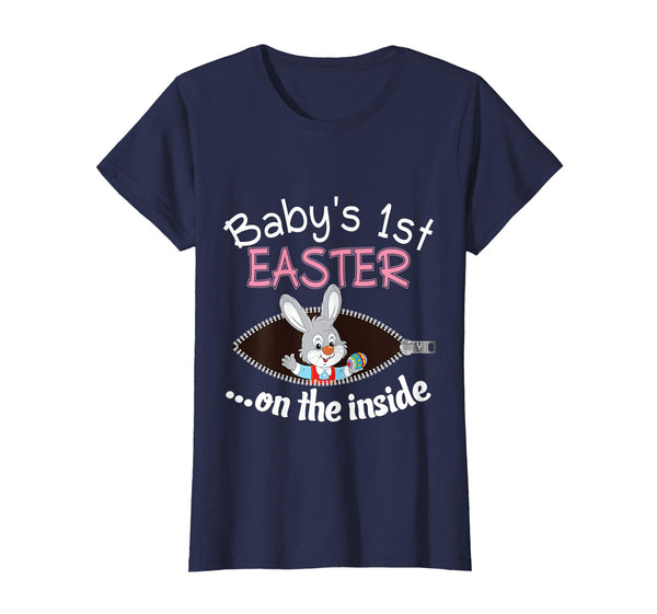 Baby 1st Easter On The Inside T-Shirt Pregnancy Announcement