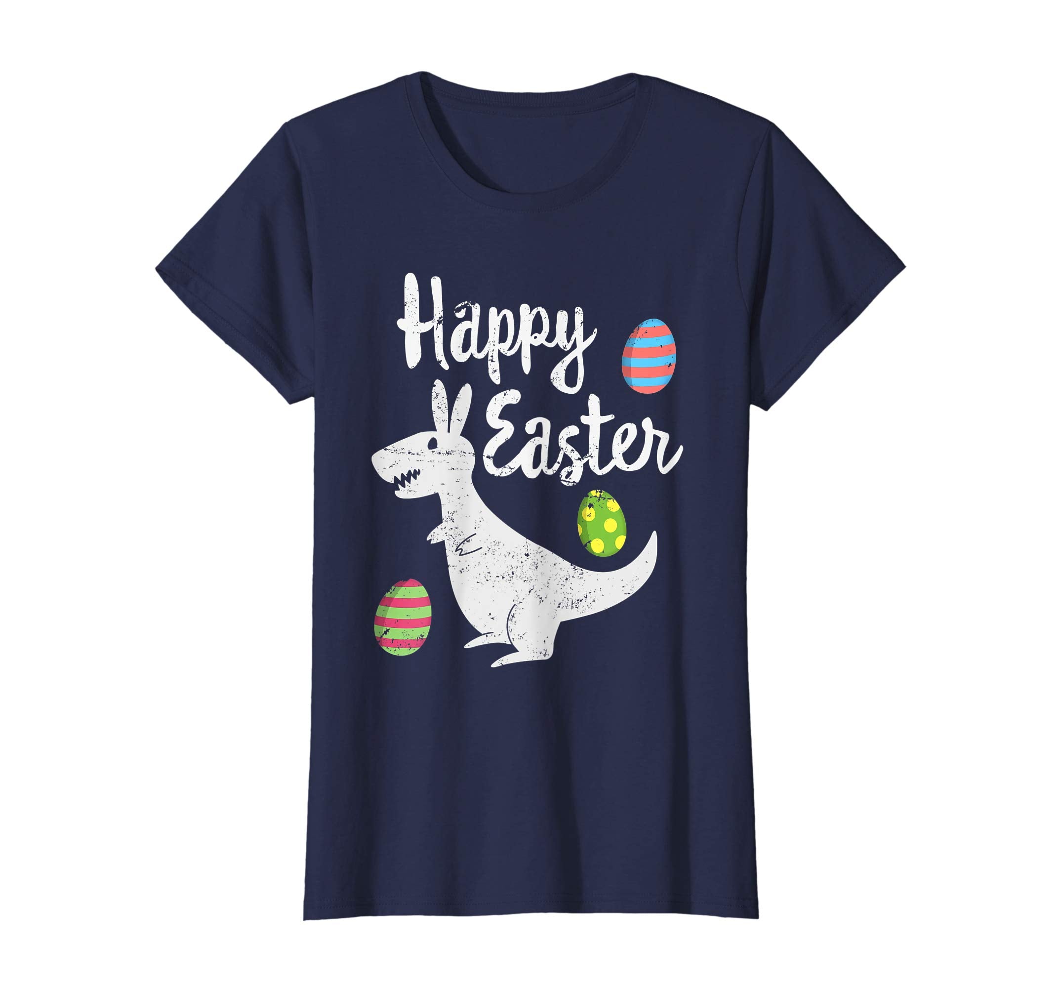 Happy Easter Dinosaur Tee shirt with Easter Eggs T shirt