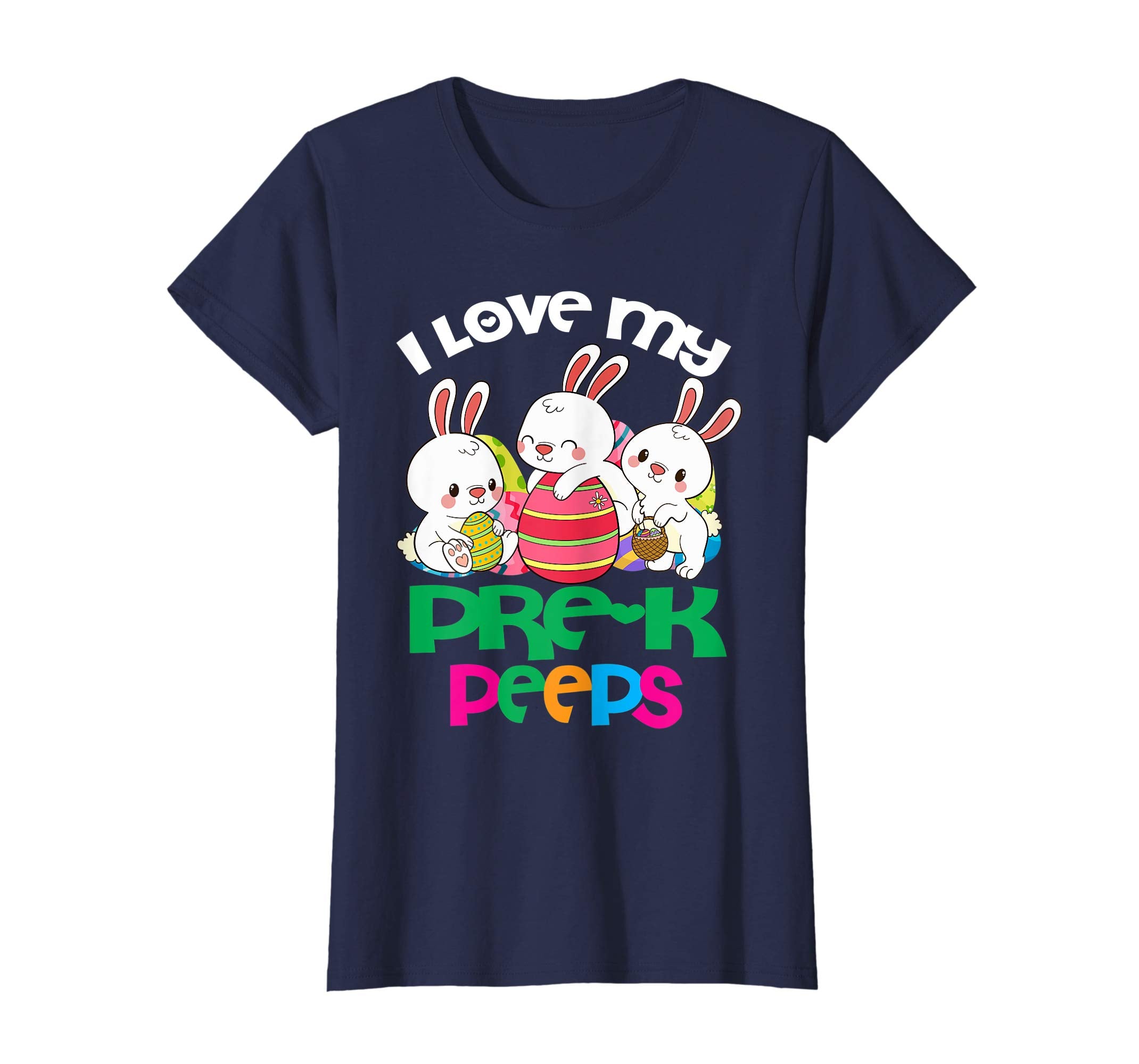 I Love My Pre-k Peeps Easter Egg Bunnies Teacher Shirt