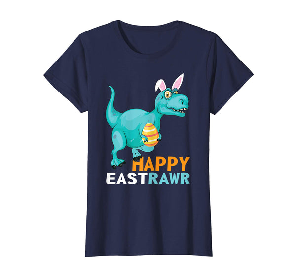 Happy Eastrawr T Rex Dinosaur Easter Bunny Egg Shirt Kids