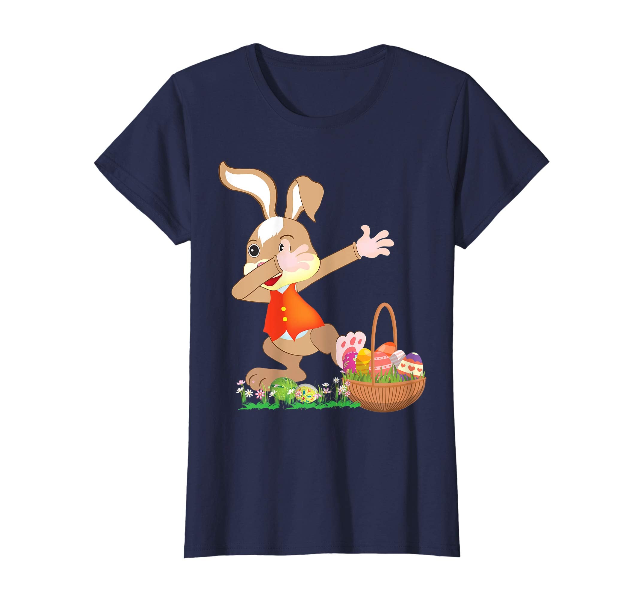 Cute Bunny Dab Dabbing Around The Easter Eggs T-Shirt Lovely
