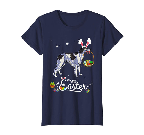 Borzoi Dog With Bunny Hat Easter Costume T Shirt