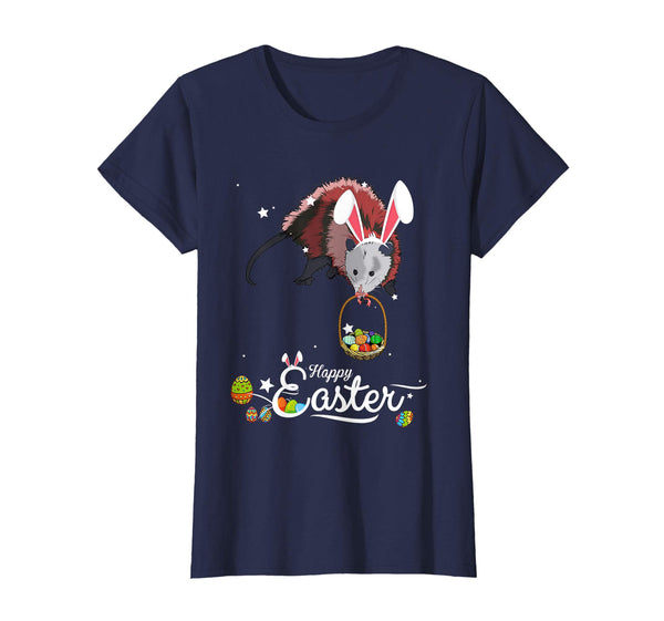 Cute Easter Possum with Bunny Ears and Eggs T Shirt