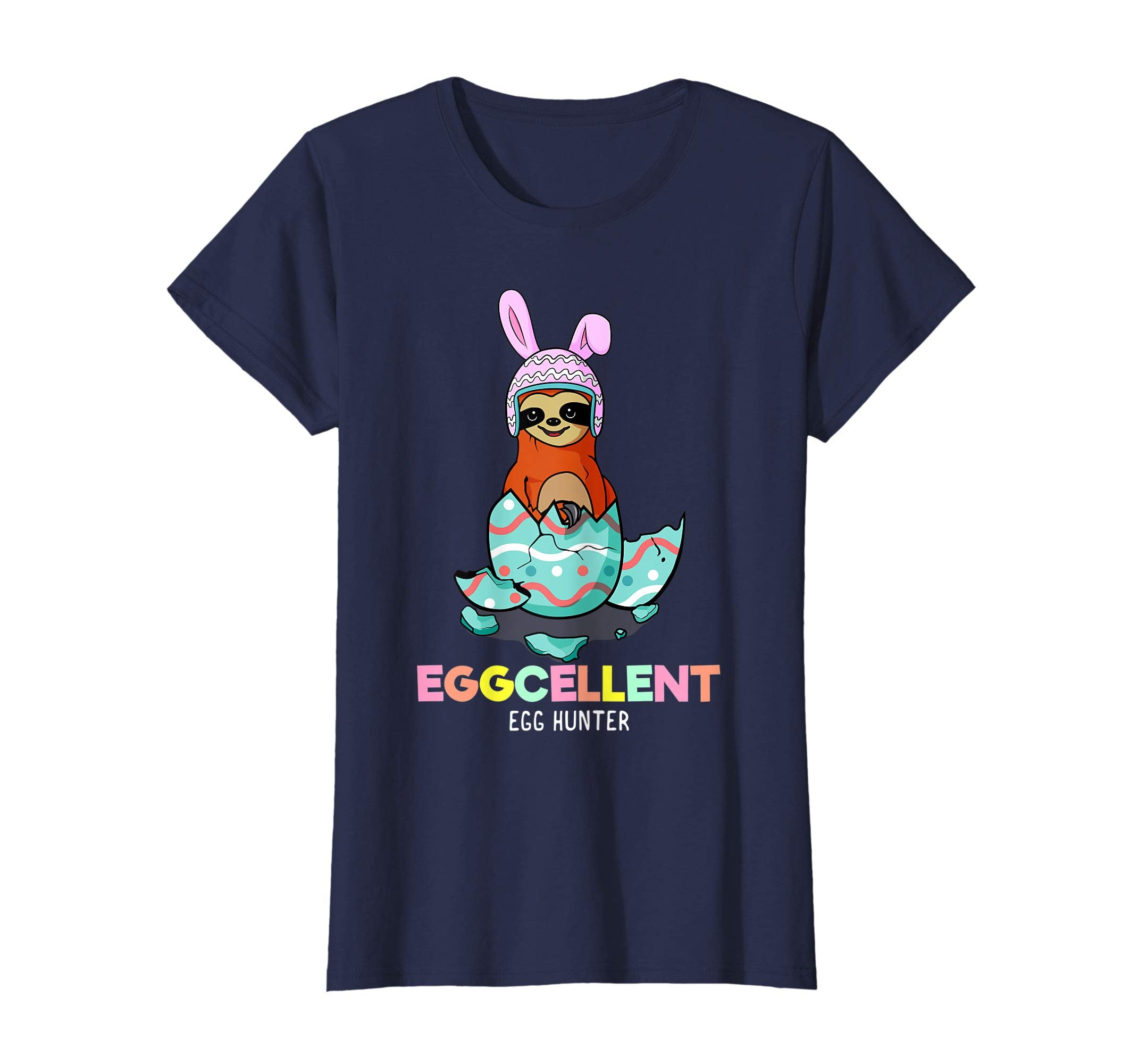Eggcellent Egg Hunter Sloth Easter T-Shirt Gift