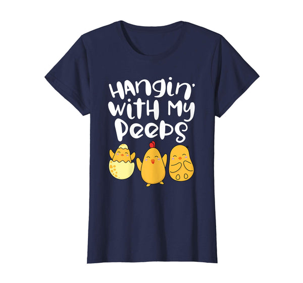 Hanging With My Peeps Happy Easter Kids Boys Girls T Shirt