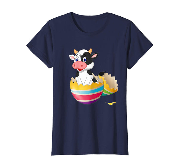 Baby Cow Hatching From Easter Egg Easter Day Shirt
