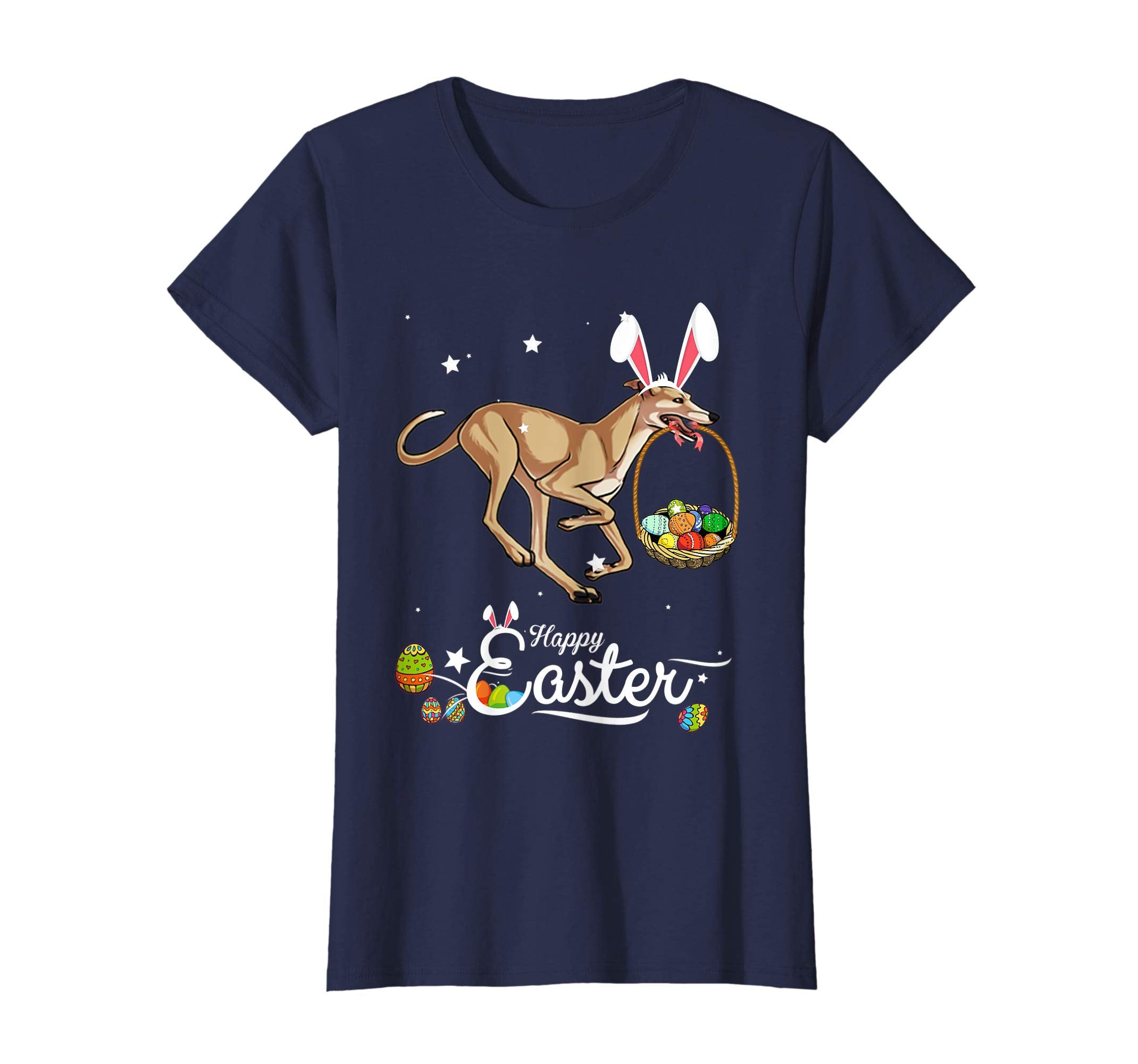 Greyhound Dog With Bunny Hat Easter Costume T Shirt