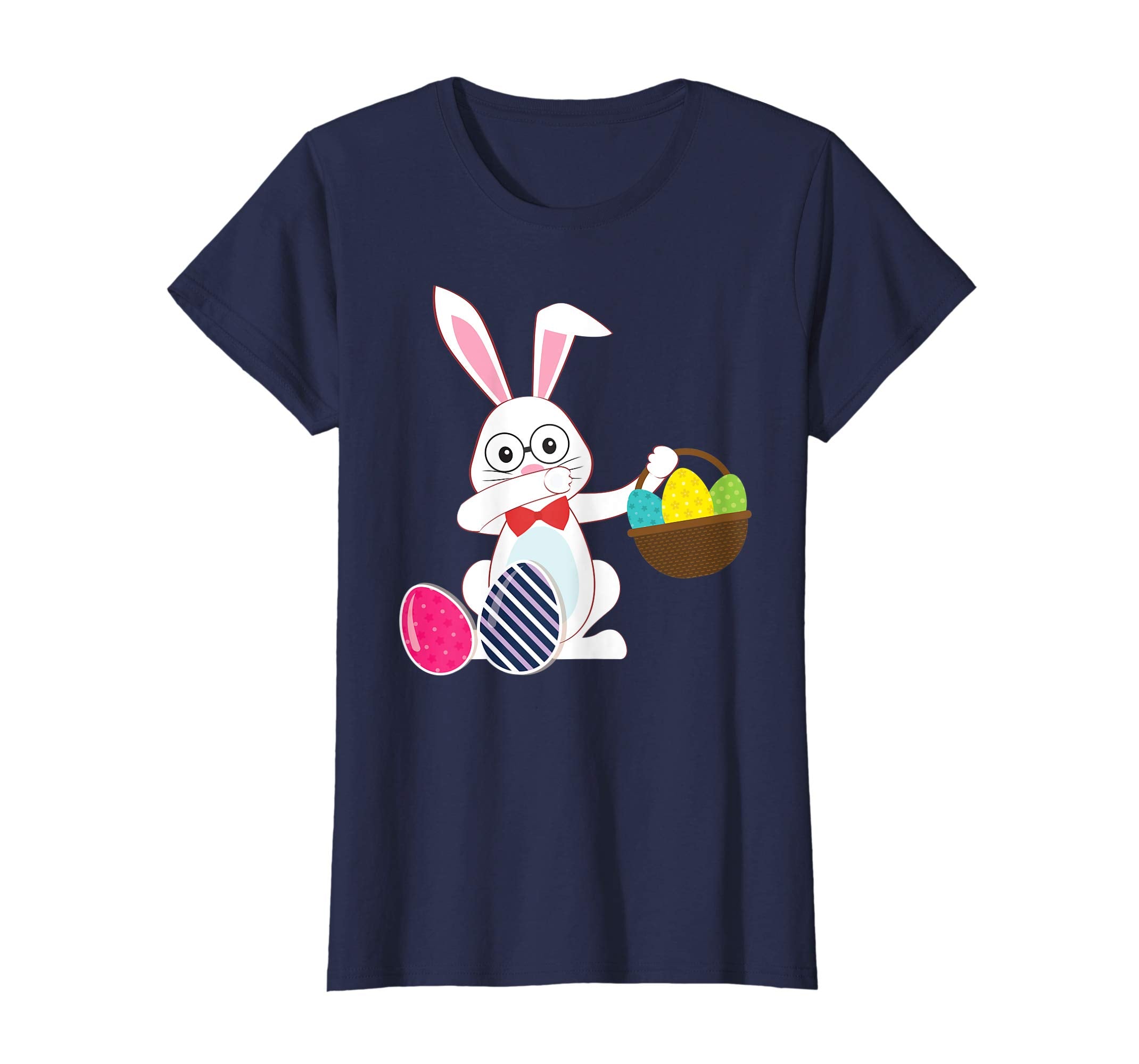 Cute Bunny Dab Dabbing Around The Easter Eggs T-Shirt Lovely