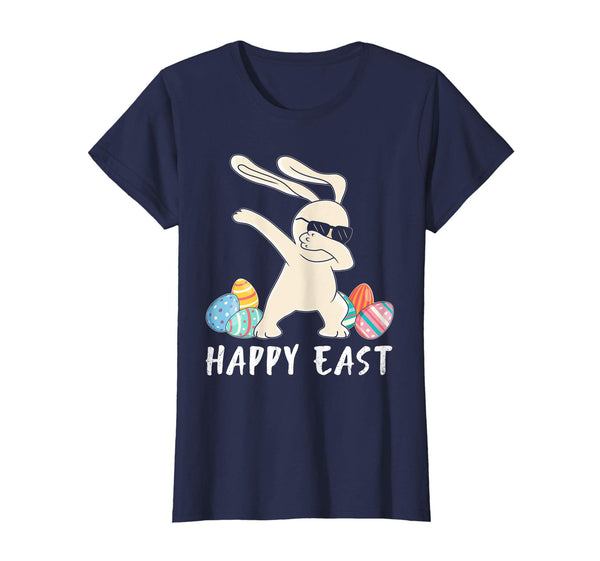 Happy Easter Shirt Dabbing Bunny Colorful Eggs Gift TShirt