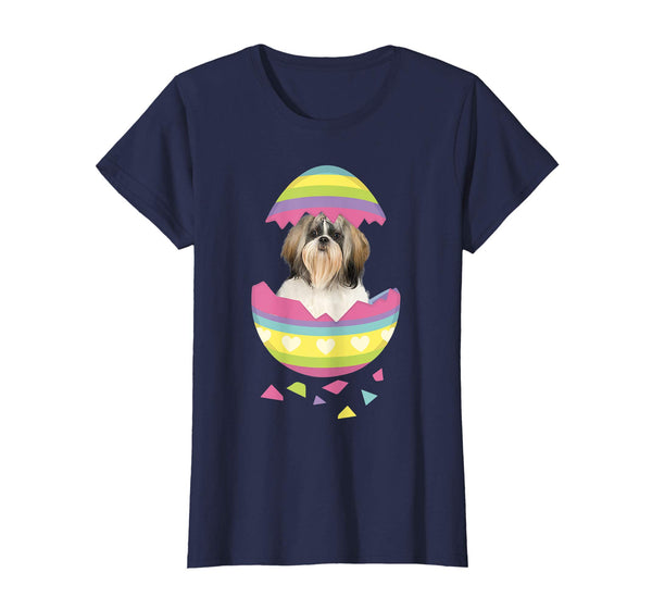 Shih Tzu Easter Egg T-Shirt Dog Lover