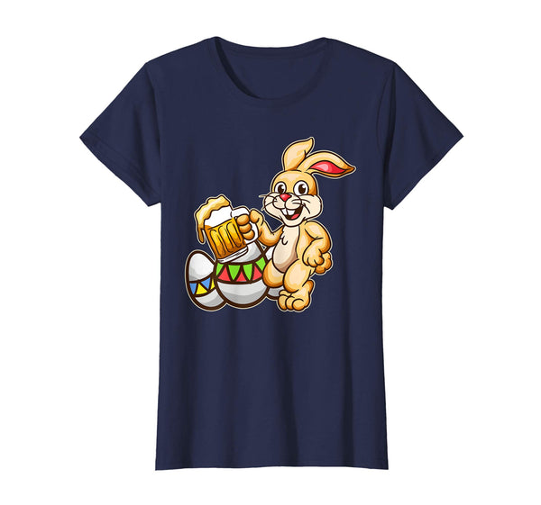 Drunk Bunny Beer Shirt Egg Mug - Funny Easter Bunny Tee Gift