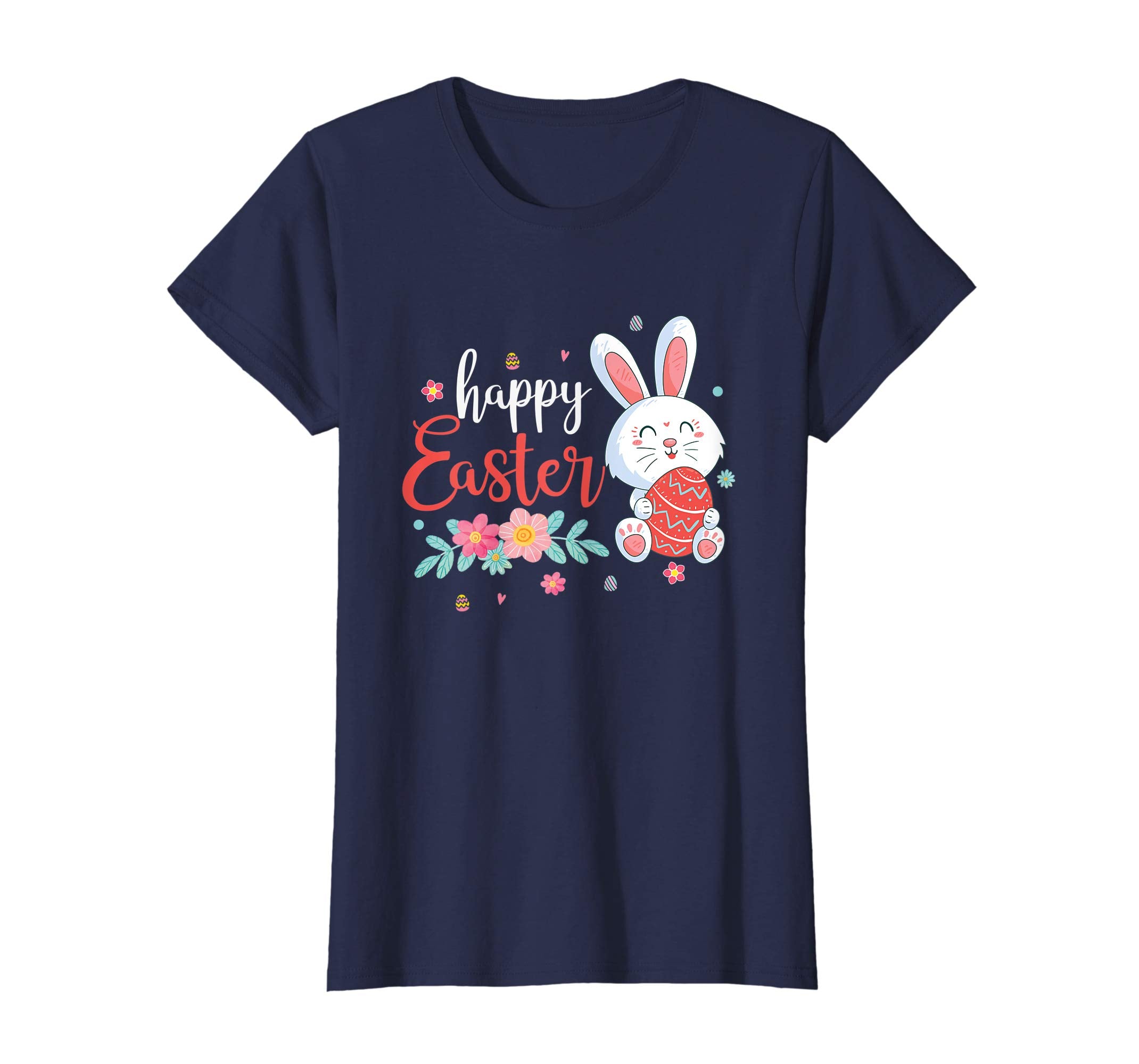 Happy Easter Bunny Tee shirt with Easter Eggs