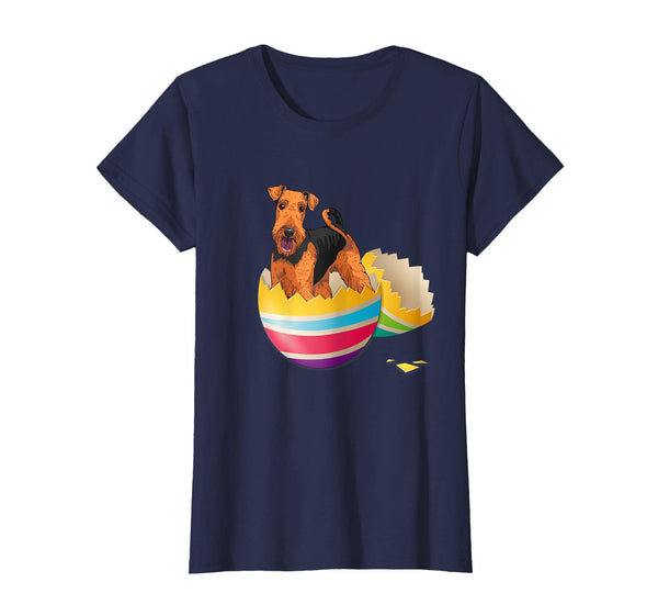 Airedale Terrier Hatching From Easter Egg Easter Day Shirt