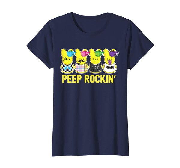 Peep Rockin' Peeps shirt Easter Gift Egg Hunt T-shirt Miami