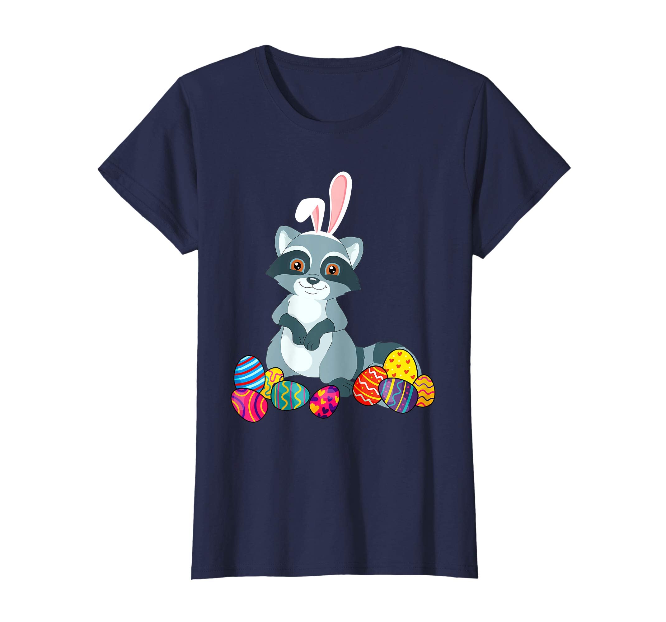 Raccoon Bunny Ear With Egg Easter Easter Day Shirt