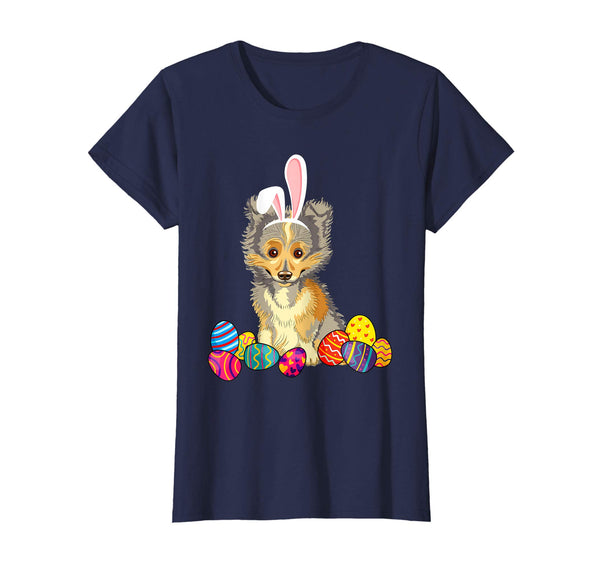 Shetland Sheepdog Bunny Ear With Egg Easter Easter Day Shirt