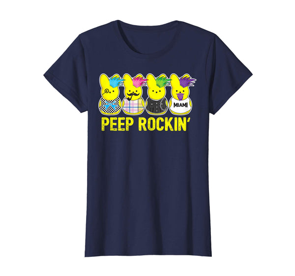 Peep Rockin Peeps shirt Easter Gift Egg Hunt Tshirt Miami