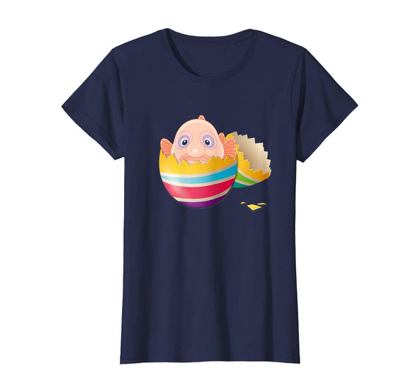 Baby Blob Fish Hatching From Easter Egg Easter Day Shirt