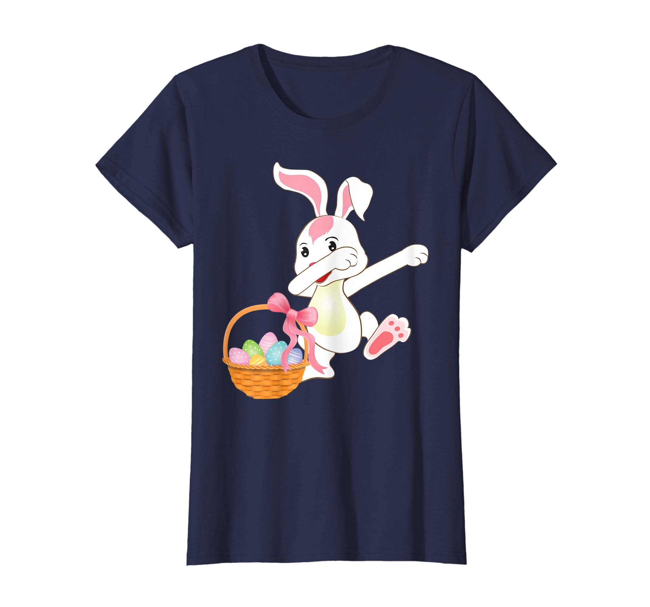 Cute Bunny Dab Dabbing Around The Easter Eggs T-Shirt Lovely