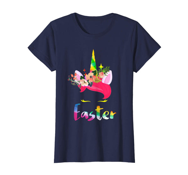 Rainbow Unicorn Easter Shirt Custom Name Gift for girls