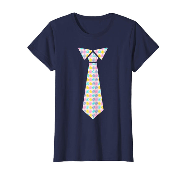 Funny Necktie Easter Egg Pattern Colorful Egg Easter T-Shirt