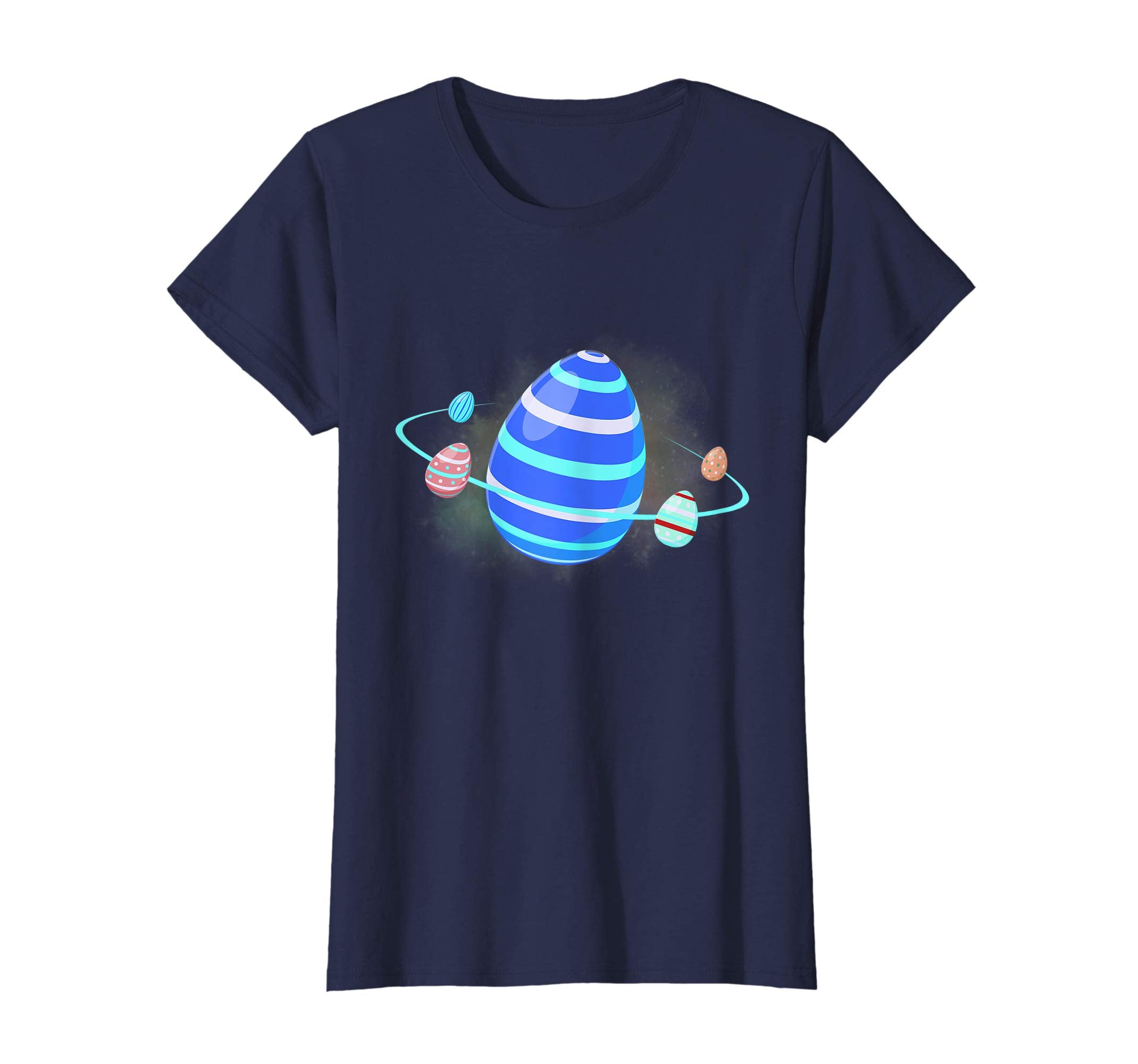 Egg Planet Space Easter Day T-Shirt