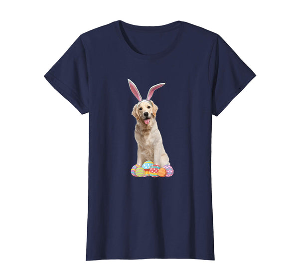 Easter Shirt Golden Retriever Funny Bunny Ears &amp; Eggs Gift