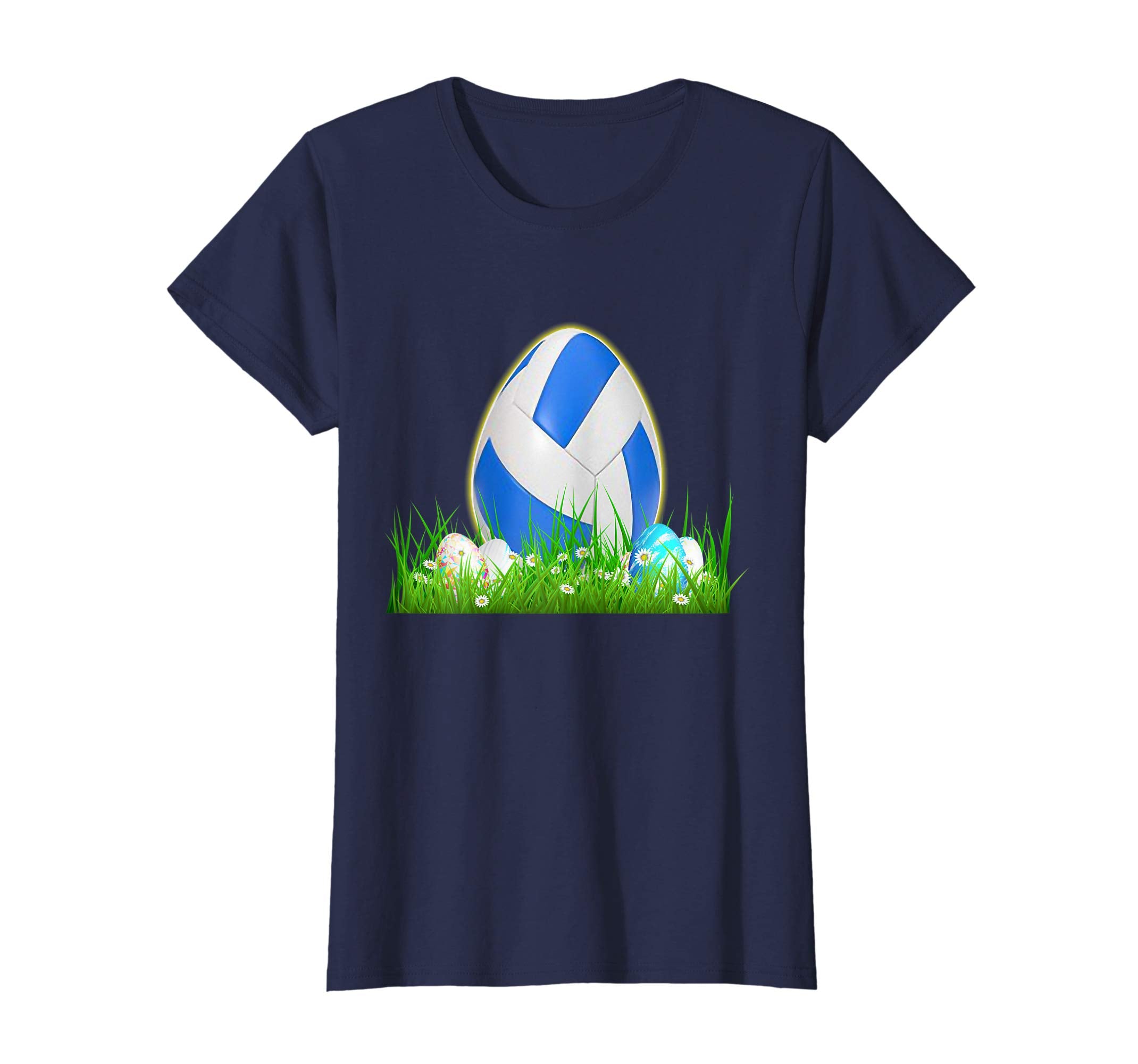 Volleyball Egg Easter Cute Jesus Christian T-shirt