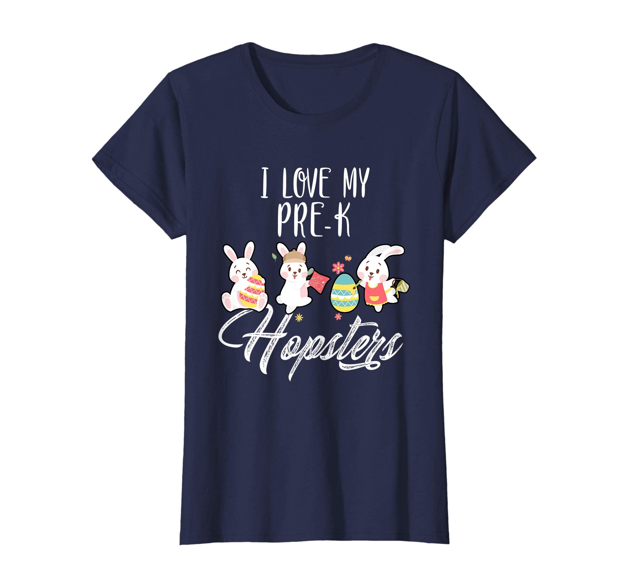 I Love My Pre-K Hopsters Easter Teacher T-Shirt Gifts