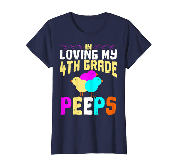 4th Grade Peeps Easter TShirt Teacher Gift