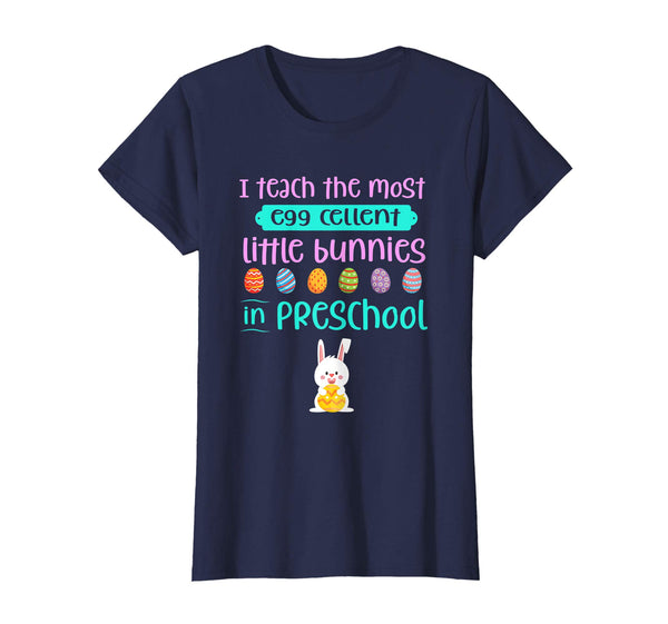 Easter Shirt Teacher Gift Teach Bunny Preschool Pre-K Tshirt