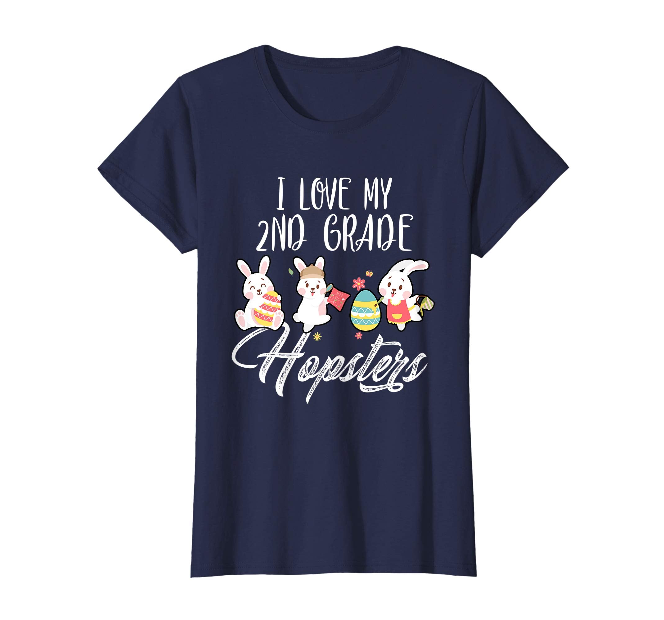 I Love My 2nd Grade Hopsters Easter Teacher T-Shirt Gifts