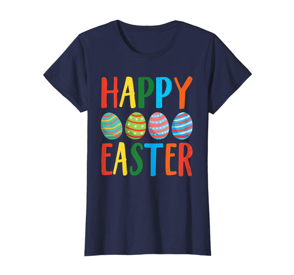 Easter T Shirt Happy Easter Bunny Eggs Tshirt Colorful Gift