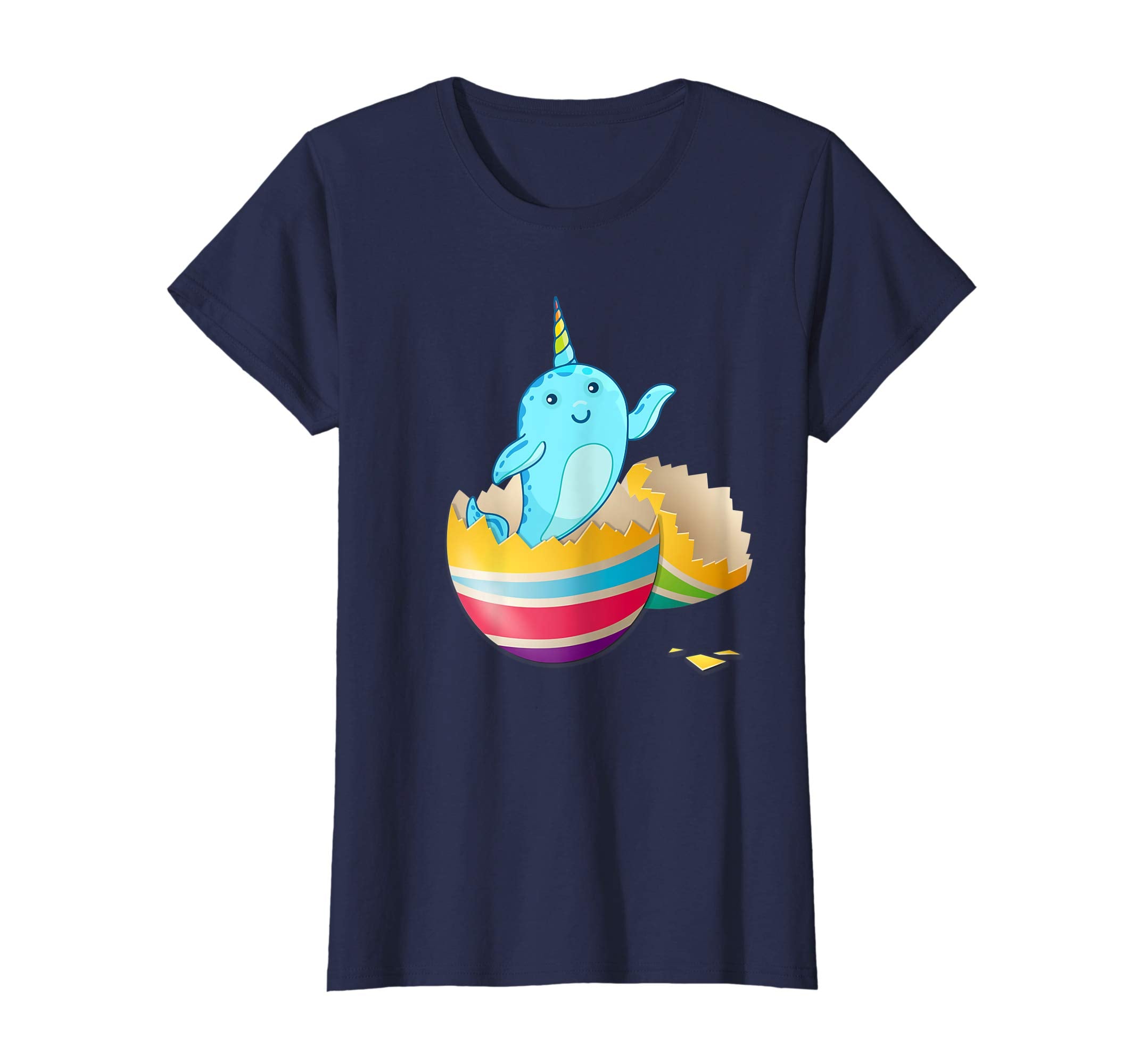 Baby Narwhals Hatching From Easter Egg Easter Day Shirt