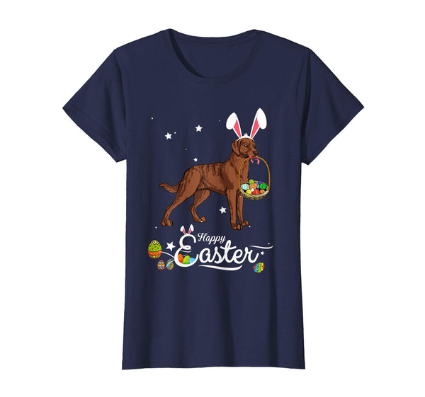 Chesapeake Bay Dog With Bunny Hat Easter Costume T Shirt