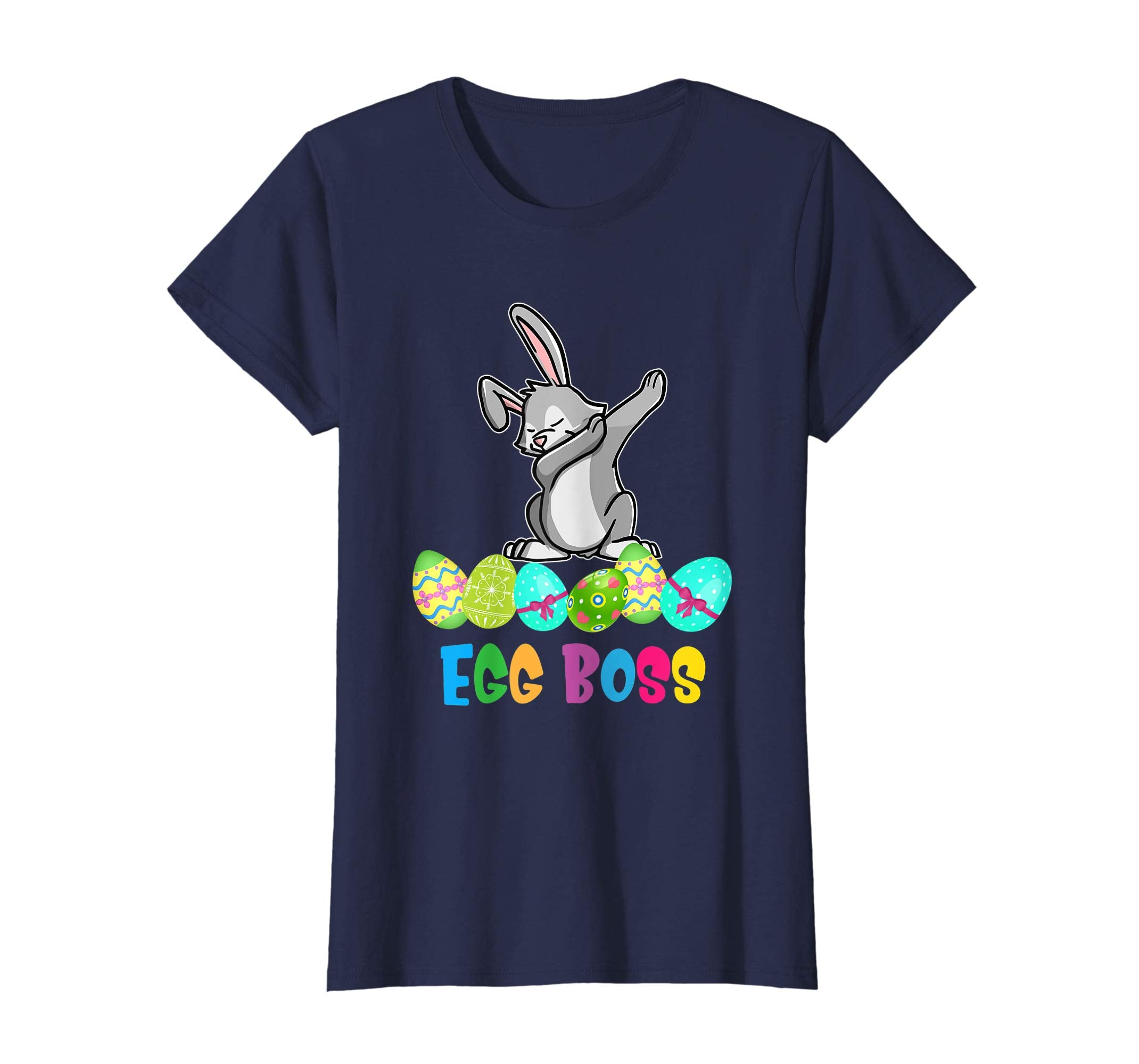 Dabbing Egg Boss Easter Bunny T Shirt For Kids Toddlers Boys