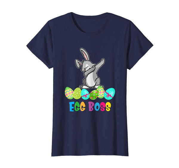 Dabbing Egg Boss Easter Bunny T Shirt For Kids Toddlers Boys