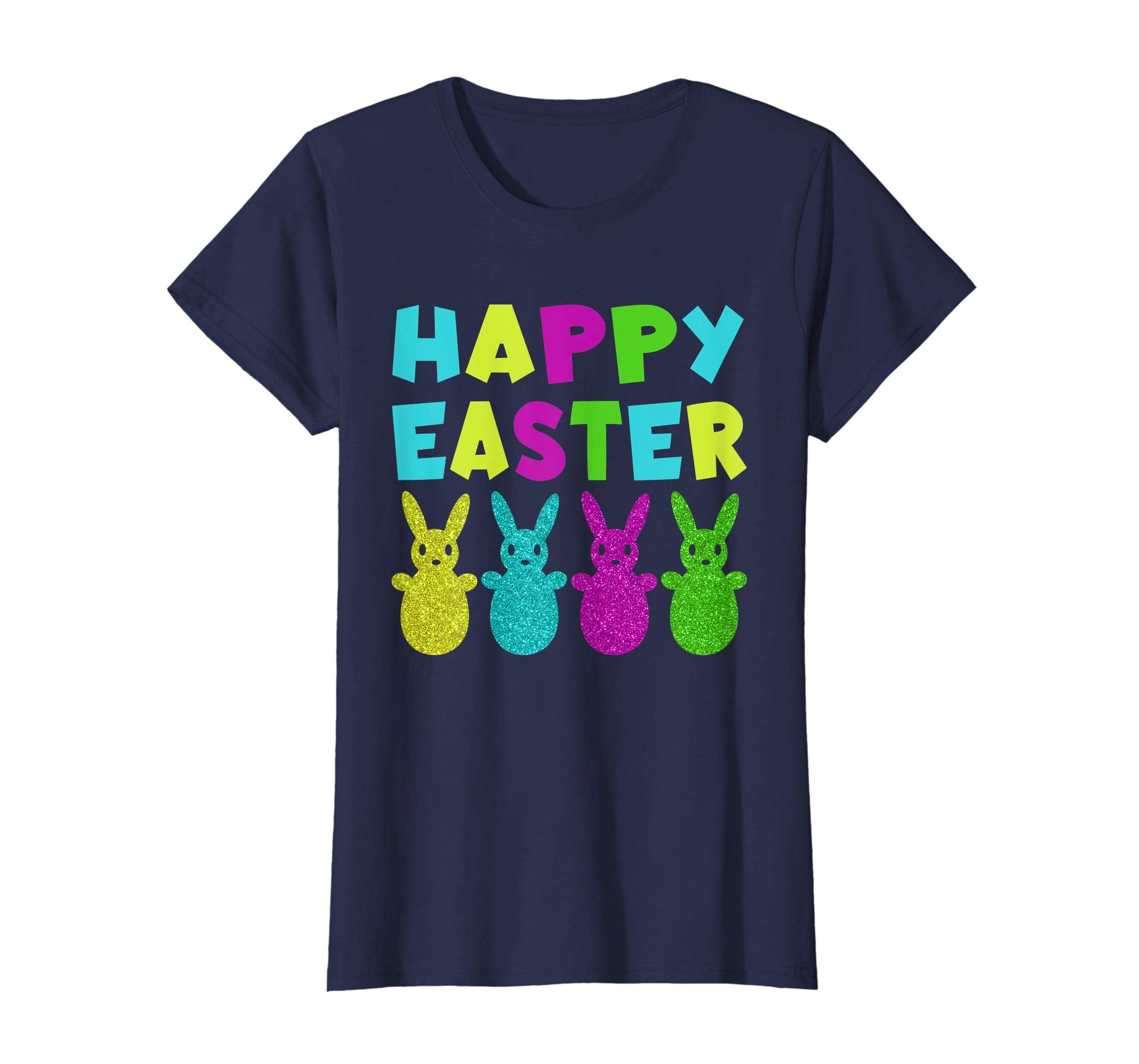 Happy Easter Shirt Colorful Bunny Eggs Gift TShirt