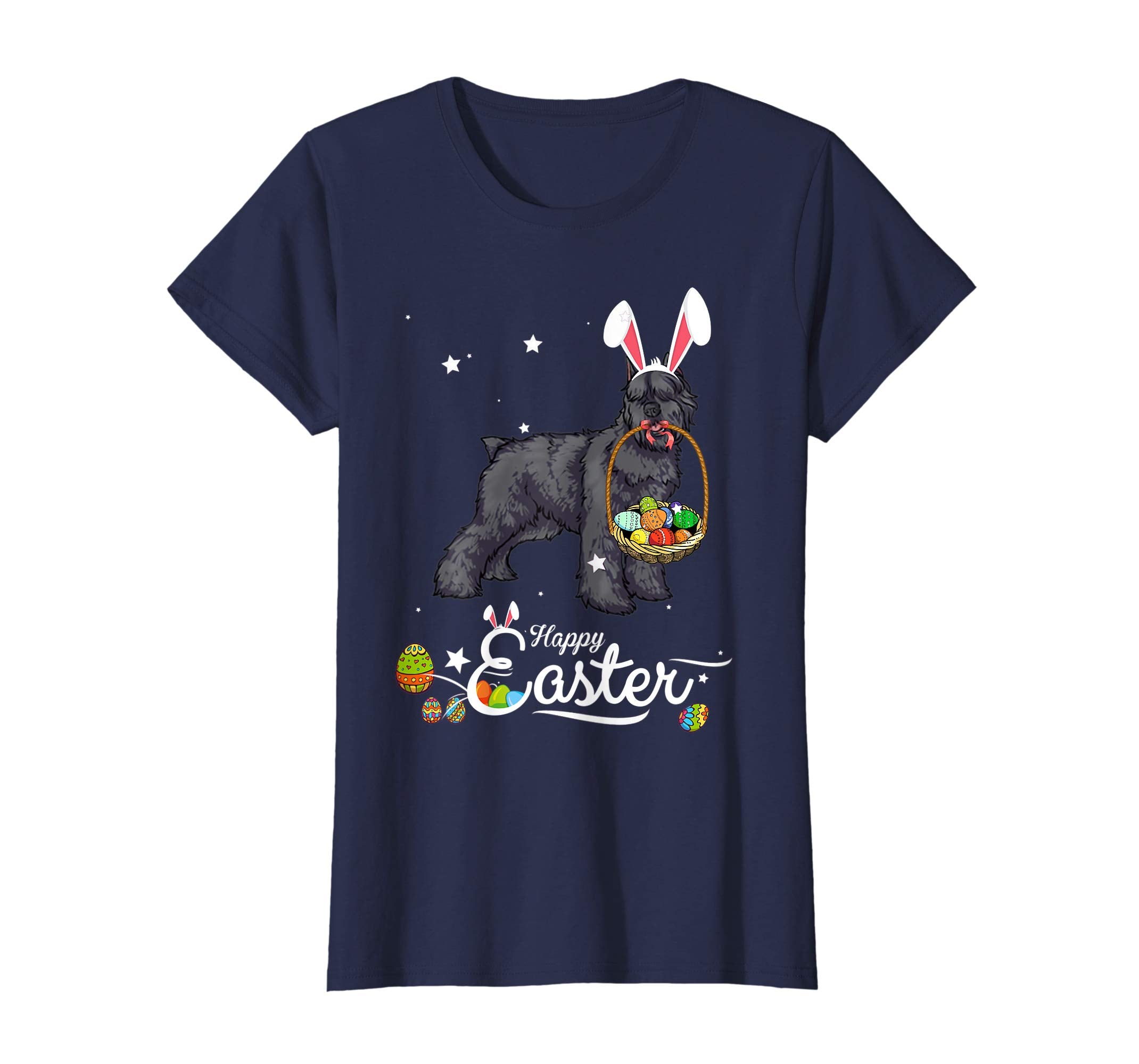 Bouvier Des Flandres Dog With Bunny Hat Easter Costume Shirt