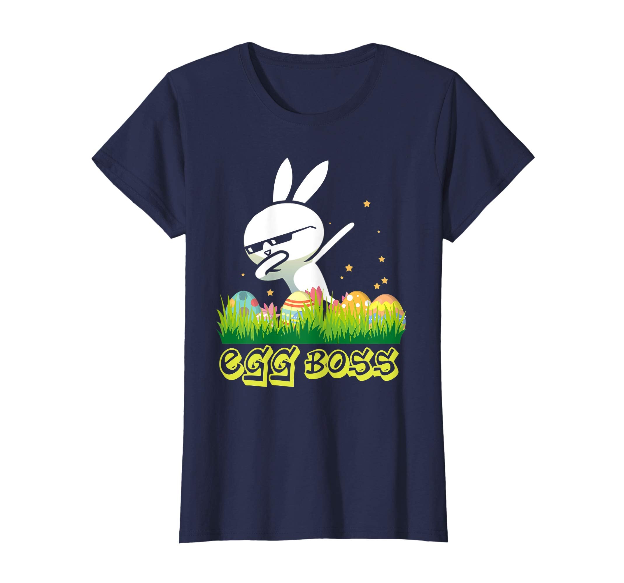 Dabbing Egg Boss Easter Bunny T Shirt For Kids Toddlers Boys