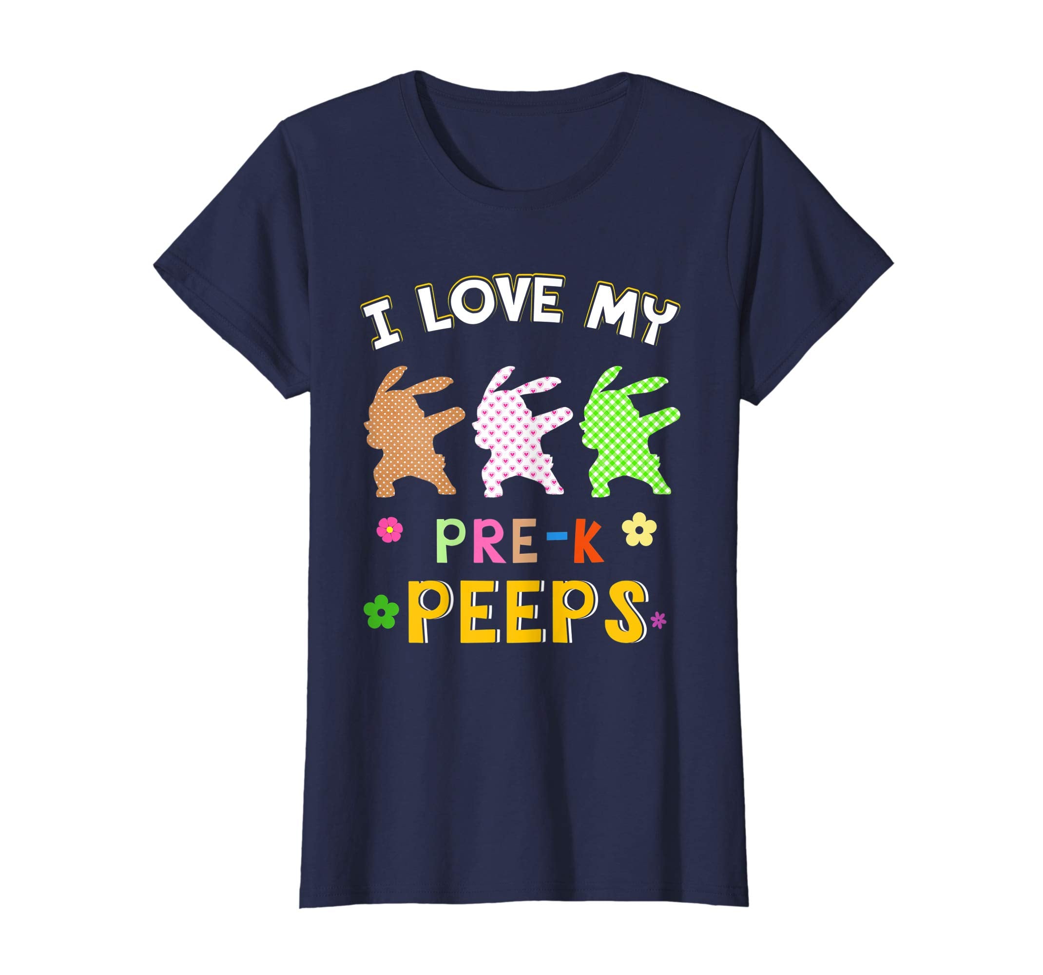 Bunny Dabbing Easter Eggs I Love My Pre-k Peeps Shirt