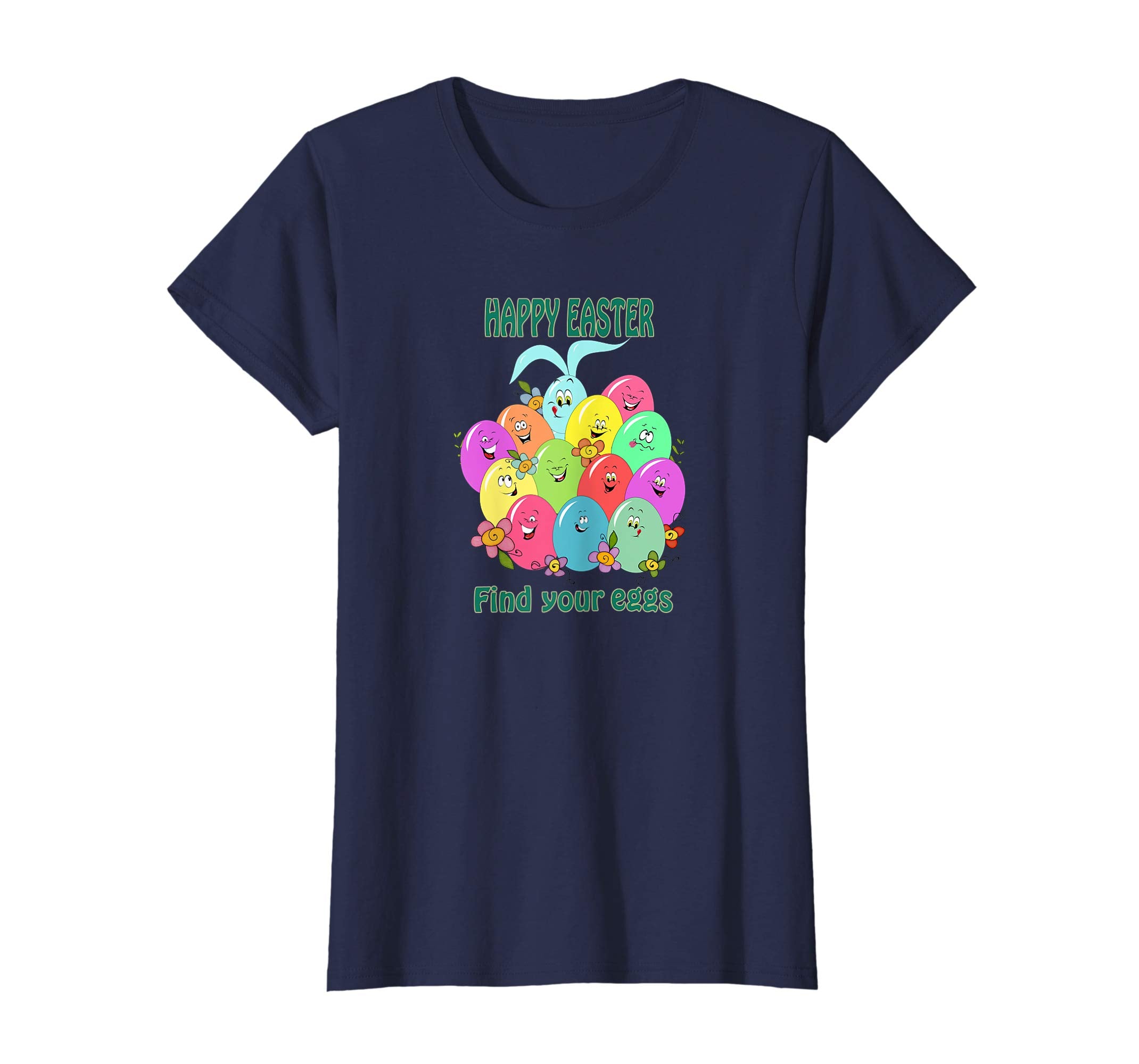 Happy Easter Shirts for Men Women - Funny Eggs Bunny