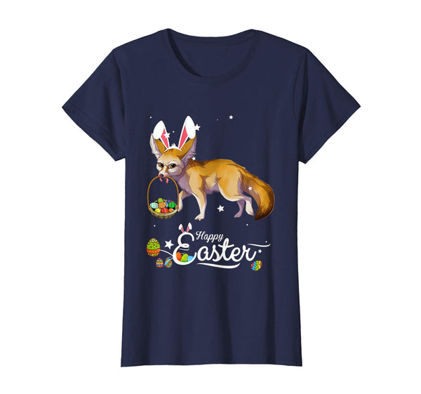 Cute Easter Fox with Bunny Ears and Eggs T Shirt